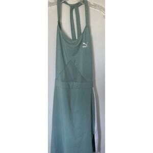 PUMA Teal And White Athletic Tennis Golf Tank Top Dress Sz Medium